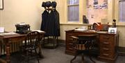 Interior of Victorian police station.