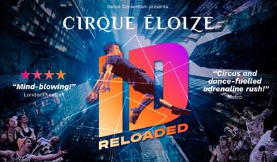A poster advertising the show, featuring a dancer in mid-air