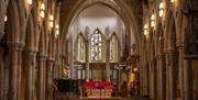 A cathedral interior