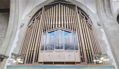 Close up of the Organ at Bradford Cathedral