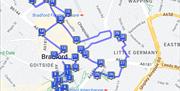 Bradford City Centre Heritage Trail route